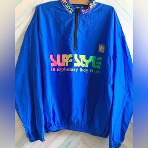 surf style pull over 1/4 zip front